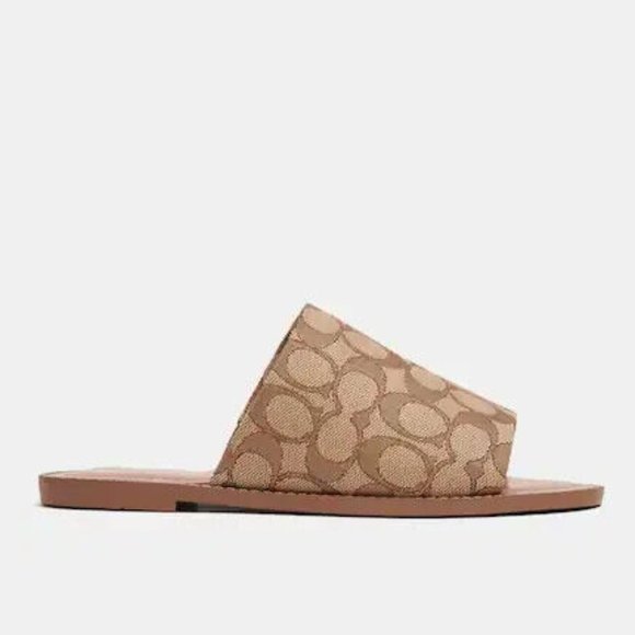 Coach Hazel Sandal In Signature Jacquard - Picture 2 of 5